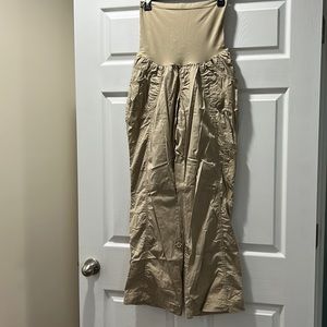 Maternity Tan Cargo Pants